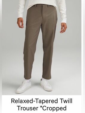 lululemon athletica Relaxed-Tapered Twill Trouser Cropped - Nomad